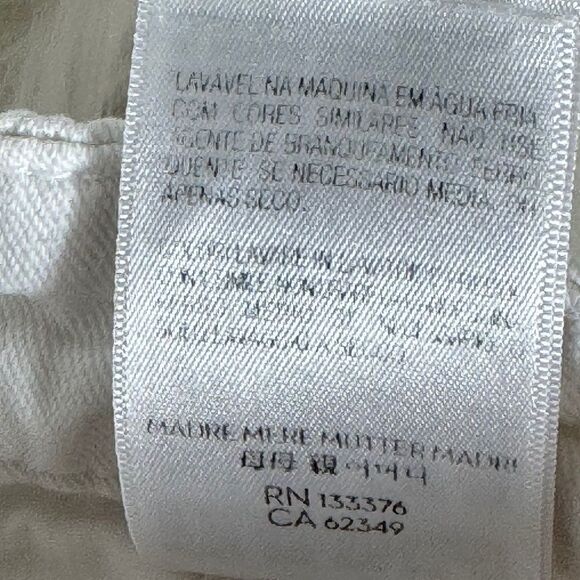 Mother The Tomcat Prep High Waist Cropped Jeans Return To The Island Wash Sz 26 - Picture 13 of 14